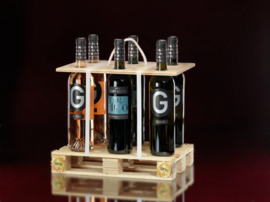 wijncadeau mini pallet wijn special ferret guasch relatiegeschenk